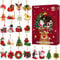 Toyvian 24 Stück hängende Ornamente, Weihnachtsanhänger Weihnachten Dekoration Weihnachtsbaumschmuck für Adventkalender