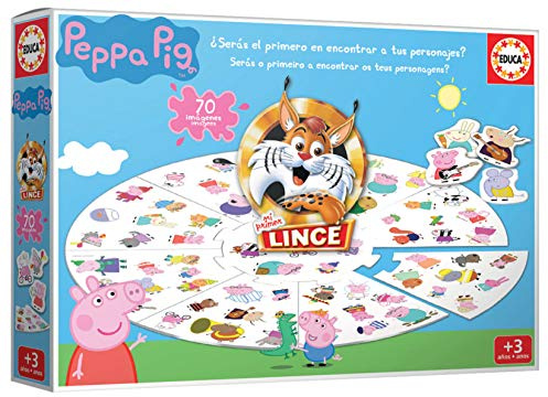 Educa - Lince Peppa Pig Lernspiel für Kinder, Mehrfarbig (18509)
