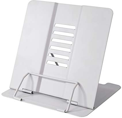 Supporti per Libri da Cucina Metal Book Stand Lettura Porta Libri con 6 Altezze Regolabile per Ricettario iPad Document Musicale Leggio