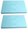 mmasport - Gomaespuma de poliuretano expandido, relleno de cojines de sofás, sillas, palés de jardín, protección de embalaje, modelismo, densidad: 30 kg/m³ (30 x 20 x 1 cm, 2 unidades, azul)