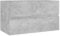 vidaXL Armario para Lavabo Lavamanos Inodoro Aseo Muebles Mobiliario Almacenamiento Estante Robusto Estable Contrachapada Gris Hormigón 80x38,5x45 cm