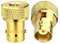 TUOLNK SMA-Stecker auf BNC-Buchse HF-Koax-Anschluss für Funkgerät Walkie Talkie HF-Koaxialadapter BNC auf SMA-Koax-Adapter 2er-Set vergoldet Gold