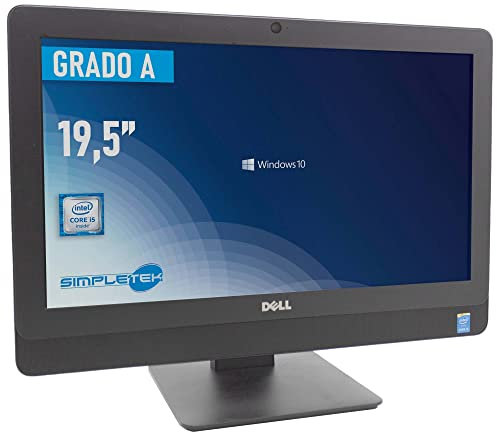Ordenador de sobremesa All In One Dell 3030, pantalla de 19,5 pulgadas, Intel Core I5 4590S Quad Core hasta 3,7 GHz, Windows 10 Pro, edición gráfica Dad (reacondicionado) (RAM 16 GB SSD 2 TB)