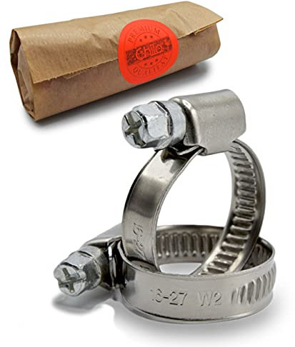 CHILO ® Schlauchschellen super stark - [8-12mm] - Rohrschellen Schellen universell Schlauchklemmen für Gartenschlauch, Waschmaschine, Aquarium (5, 8-12)