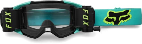 Fox Racing Vue Stray Roll Off Motocross-Brille, Blaugrün