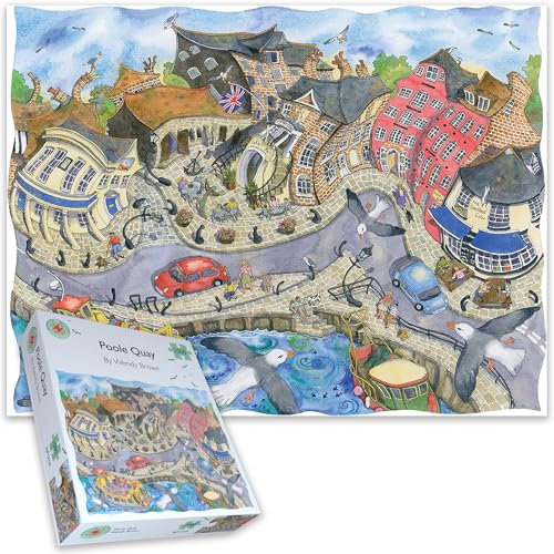 All Jigsaw Puzzles - Poole Quay - 1000 Pieces Jigsaw Puzzle For Adults Teens And Kids - Made In Britain, Difficult Jigsaw Puzzles For Adults 66cm X 50cm
