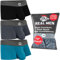 Real Men Bulge Enhancing Underwear 3 Pack, Ultra Soft Boxer Briefs Modal, Bulge Pouch Underwear, White Black Grey Cyan, L