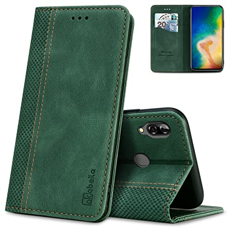 AKABEILA Hülle für Blackview A60 Pro Handyhülle Leder Flip Case Ständer PU Brieftasche Schutzhülle Klapphülle Tasche Case mit [Kartenfach] [Standfunktion] [Magnetisch]