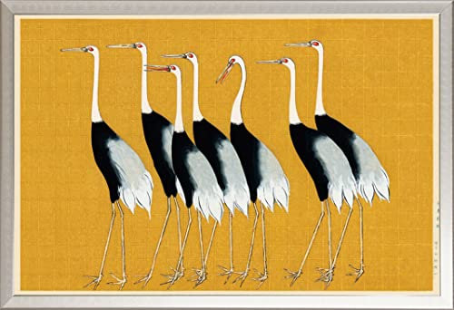 Kazumasa Ogawa - Lotusblume - Poster Plakat Druck - Größe 91,5x61 cm + Wechselrahmen, Shinsuke® Maxi Aluminium Silber, Acryl-Scheibe