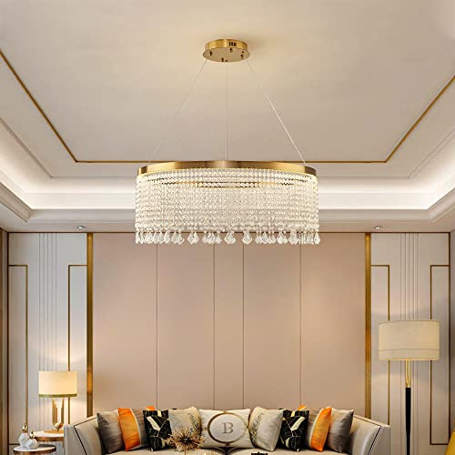 LED Pendelleuchte Hängelampe 2022-80cm mit Fernbedienung Lichtfarbe warmweiß bis kaltweiß einstellbar dimmbar gavanisierte Stahl ,klare Acrylkette Deckenlampe LED Deckenleuchte (2022-800)