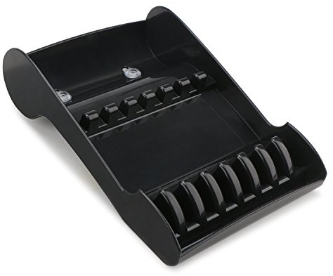 Porta forbici Parrucchiere, Segbeauty Nero Salone Forbici Cremagliera Preparando Organizzatore di Taglio per 6 Forbici, Conveniente Taglio di Capelli Scatola di Stoccaggio a Forbice per Barbiere