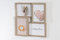 Wackadoo® Wandgalerierahmen für 4 Fotos Collagerahmen Bilderrahmen Collage 13x18 aus FSC® Holz gekalkte Eiche für das große Fotoformat 13x18 Bilderrahmen Collage, Fotorahmen Collage