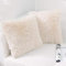 NordECO HOME 2er Set kissenbezüge 60x60 cm Kissen Beige Künstlich Pelz Fellkissen Dekorative Deko Kissen Kuschelkissen Flauschig Sofakissen Weich Plüschkissen für Sofa