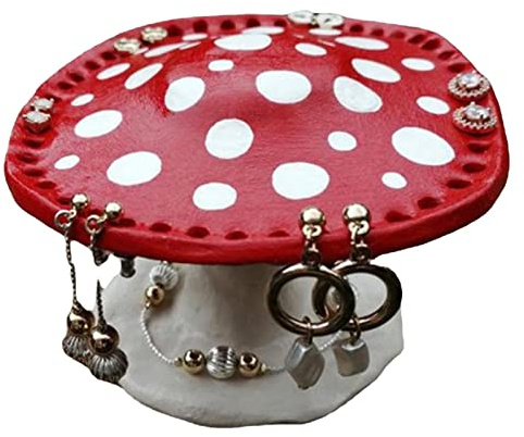 Stalf Ohrring Organisator, Schmuckaufhänger, Armband Display-Rack, Pilz-Ohrringhalter, Ohrring Halter, Schmuck Aufbewahrungs Ständer Für Ohrringe, Armbänder, Halsketten