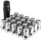 A ABSOPRO M12x1.5 Coche Rueda Heptágono Extremo Tuerca 32mm Tornillos - 21uds Plateado Tono