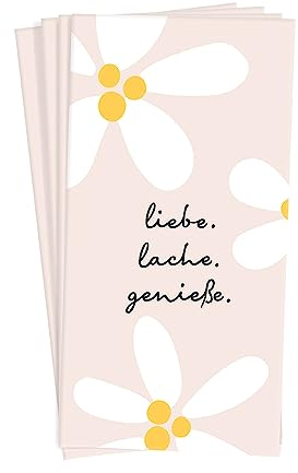 Grafik Werkstatt Taschentücher mit Spruch | Geschenkidee | 10 Stück | liebe. lache. Genieße