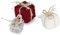 Gry & SIF handgemachte Weihnachtsanhänger aus Filz, Weihnachtsdeko zum Aufhängen, Zierschmuck, Christbaumanhänger, Christbaumschmuck, Weihnachtsbaumdeko | große 3er Set