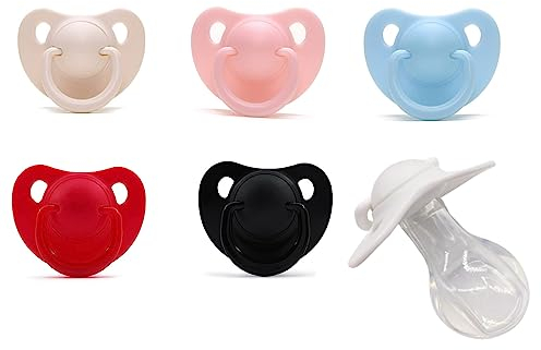 Michear Schnuller für Erwachsene, große Größe, Silikon, reduziert Schnarchen, bequem, weich, lustiges Spielzeug, Beige