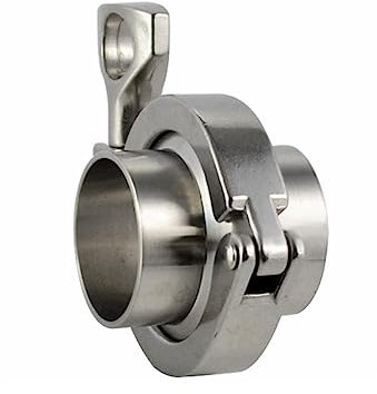 SS-Sanitärflanschrohr-Schweißzwinge PTFE- oder Silikondichtung Edelstahl SUS SS 304-Silikondichtung, 305 mm-K319Klemme