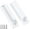 PUCIO Tiradores Puertas 2 Piezas Tirador de Puerta de Balcón, Tirador de Puerta Corredera, Manijas Para Puertas Aluminio para Puertas, Ventanas, Armarios, Correderas, Cajones (blanco)
