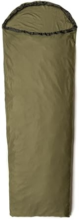 Snugpak TS1 Liner WGTE mit Thermo-Wildleder – sofortige Wärme, feuchtigkeitsableitender Schlafsack – vielseitiger, pflegeleichter Schlafsack für Camping, Wandern, Reisen – Reiselaken mit Stuff Sack