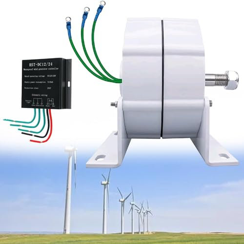 Generatore a Magneti Permanenti Alternatore Trifase Da 6000W 750 Giri/Min, Generatore Elettrico a Motore Elettrico Con Alternatore Ca Trifase per Generatore Eolico Verticale O Orizzontale,220V