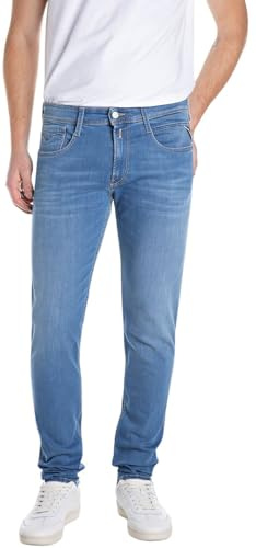 Replay Herren Jeans Anbass Power Stretch, Medium Blue 009 (Blau), 31W/34L