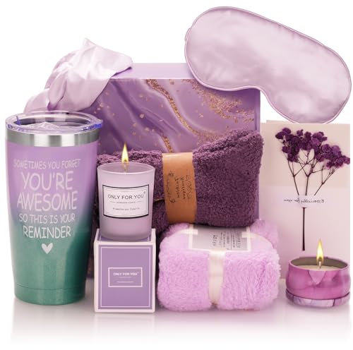 Drado Cadeaux pour Femme, Coffret Cadeau, Cadeau Saint Valentin, Bandeaux, serviettes, cartes de vœux, bougies, tasses, Anniversaire, cadeaux pour épouses, mères, sœurs, grand-mères