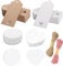 200 Stück Geschenkanhänger Weihnachten, Geschenkanhänger Kraftpapier Etiketten mit 20m Schnur, Kärtchen zum Beschriften Braun & Weiß Geschenk Hochzeit Anhänger, für Verpacken, Partys, Wahletiketten