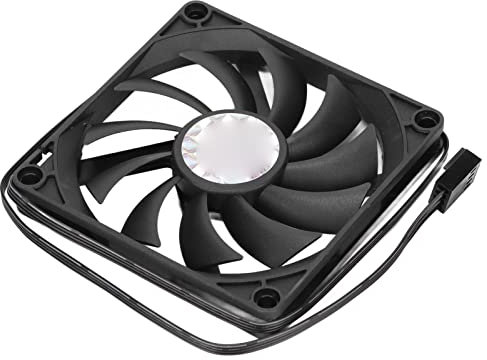 Computer Chassis Cooling Fan, 80 X 80 X 10mm Computer Fan Ultra Thin 4 PIN PWM Intelligent Speed Regulation Computer Case Fan Chassis Fan with Screw Bag for Computer Chassis