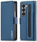 ZHOZEXIN Etui en Cuir PU pour Samsung Galaxy Z Fold 5,Etui à Fermeture magnétique avec Fente pour Stylo, Fente pour Porte-Monnaie et Protection d'écran pour Samsung Galaxy Z Fold 5 (Bleu)
