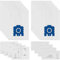 Absyrony 12 Pezzi Sacchetti Aspirapolvere per Miele GN Classic C1 Complete C2 C3, S2 S4 S6 S8, S227, S270, S400, S5000 Serie, Sacchetti per la Polvere, con 4 Protezione Motore e 4 Filtri di Scarico