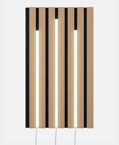 Xenon Dimmbare Led Akustikpaneele Beleuchtung 3x60cm warmweiß anschlussfertig Abdeckung weiß matt