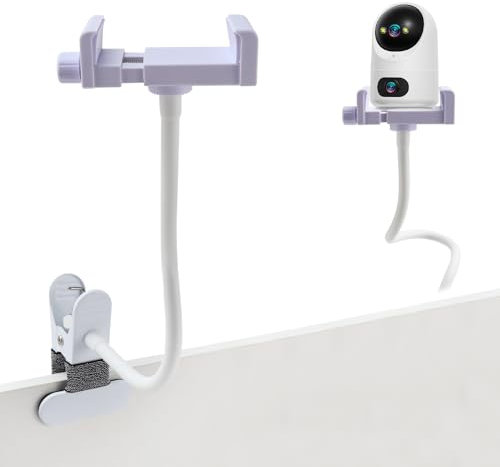 Raxfekro Universal Babyphone Halterung, Clip Baby Kamera Halterung, Baby Monitor Halterung, Handyhalter, Kompatibel mit den Meisten Babyphones für Kinderbetten