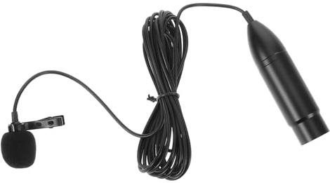 KAILIKETIY Xlr Three-pin Lavalier Microphone Portable Collar Mic with Cable for Audio Speech Recording Live Streaming Conference Use