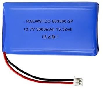RAEWTSCO 803560-2P ​​3600mAh 3,7V Polymer-Lithium-Akku für Smart-Home-Anwendungen