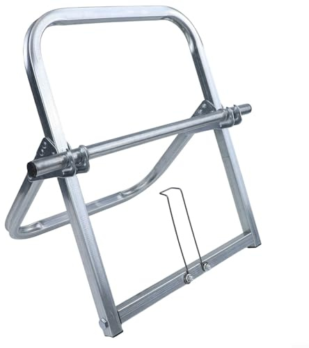 Dolvitrny Single Axle Cable Reel Holder for Cables and Ropes, Steel Wire Spool Rack Dispenser, Compact 41 x 33cm Cable Management Stand for &