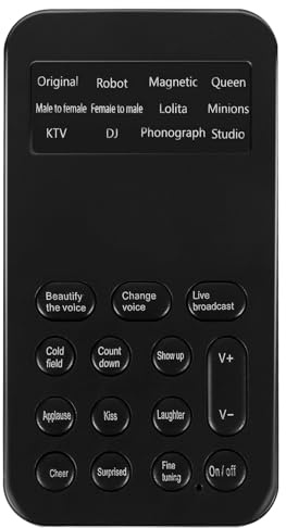 Alipis Mini Carte Son Externe Portable 8 Effets Sonores Changeur de Voix Compatible Téléphone et Ordinateur Dc5.00v pour Streaming en Direct, Jeux et Enregistrement Audio