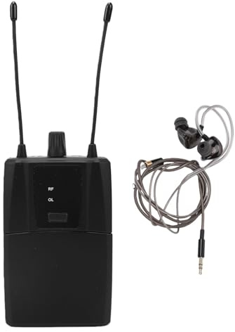 Topiky Inalámbrico de Monitor de Oído, Receptor Inalámbrico de 660 a 690 MHz para de Monitoreo de Oído, Receptor de Monitor de, de Petaca para Estudio,