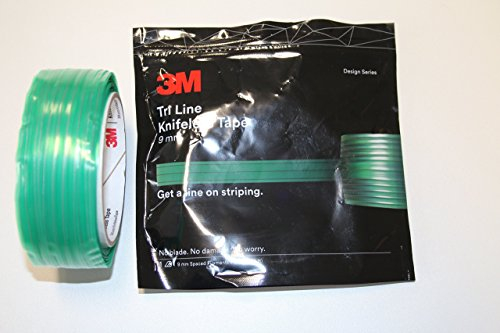 3M Tri-Line Knifeless Tape - 9mm- 50m (164ft) Unique, truole-lined tape ensures accurate, consistent stripe width from one end of the car to the other