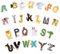 Iron on Patches Letters 26pcs A-Z Alphabet Patches Animal Shaped DIY Motif Iron On Or Sew On Patches Appliques for Jeans Jackets Backpacks(Style 1)