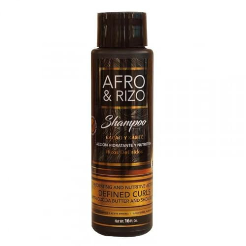 Afro & Rizo Shampoo 473ml - Sulfatfreies Shampoo mit Kakaobutter und Shea für gepflegte und definierte Locken