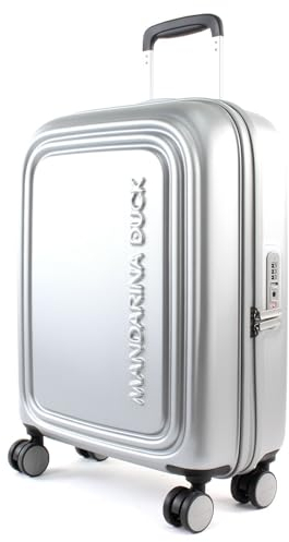 Mandarina Duck Unisex Logoduck + Trolley Cabin P10szv54 Gepäck- Koffer, Silber, 40x55x20(LxHxW)