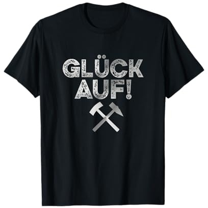 Glück auf! - Hammer und Schlägel - Bergmann vintage T-Shirt