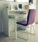 Dmora - Bureau Billings, Bureau avec plateau extensible, Bureau PC avec 2 tiroirs, 99x36h88 cm, Blanc