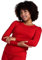 LAPASA Damen Innenfleece Thermo Unterhemd, Thermounterwäsche Oberteil Funktionsunterwäsche, L15 Rot (1 Pack), S