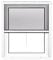 jarolift 4 in 1 Zanzara Insektenschutzrollo Fliegengitter für Fenster, Bausatz mit Aluminium-Rahmen, Robustes Fiberglas-Gewebe, 160 x 180 cm (B x H), Weiß