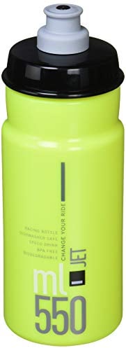 Elite Trinkflasche Jet 550ml, gelb fluo/schwarz, Polyethylen, 190404