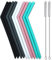 Lot de 10 grandes pailles réutilisables en silicone Rose épais Smoothie avec brosses de nettoyage - Extra longues et flexibles - Pour gobelets Yeti 567,0 g 850,5g et 4oz sans BPA Goût non caoutchouc
