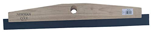 Newman & Cole Wooden Floor Squeegee Heavy Duty Head With Rubber Squeegee Blade - Ideal For Outdoor Wet Room Swimming Pool Etc. Available in 12, 18, 24 & 36 (24 / 60cm Squeegee Head)
